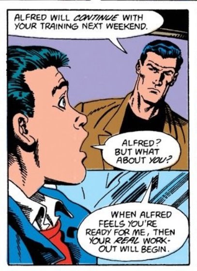 orchidhearted's tweet image. i may not be the biggest alfred fan but his bond w tim is rlly cute 😭😭😭 driving timbin around in the van, playing video games w him, training him before bruce…. man i freaking miss them 🙁🙁