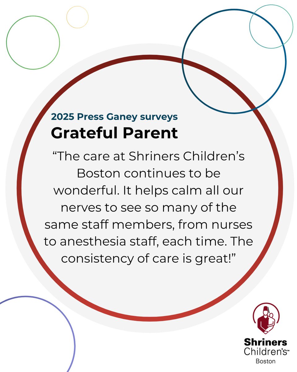 ShrinersBoston's tweet image. Shriners Children’s Boston is dedicated to the health and well-being of your child. We are proud to have the best medical staff on our team to care for our pediatric patients. ❤️
Learn more about the Most Amazing Care Anywhere: ow.ly/q5eJ50Wtwva
#ShrinersChildrens