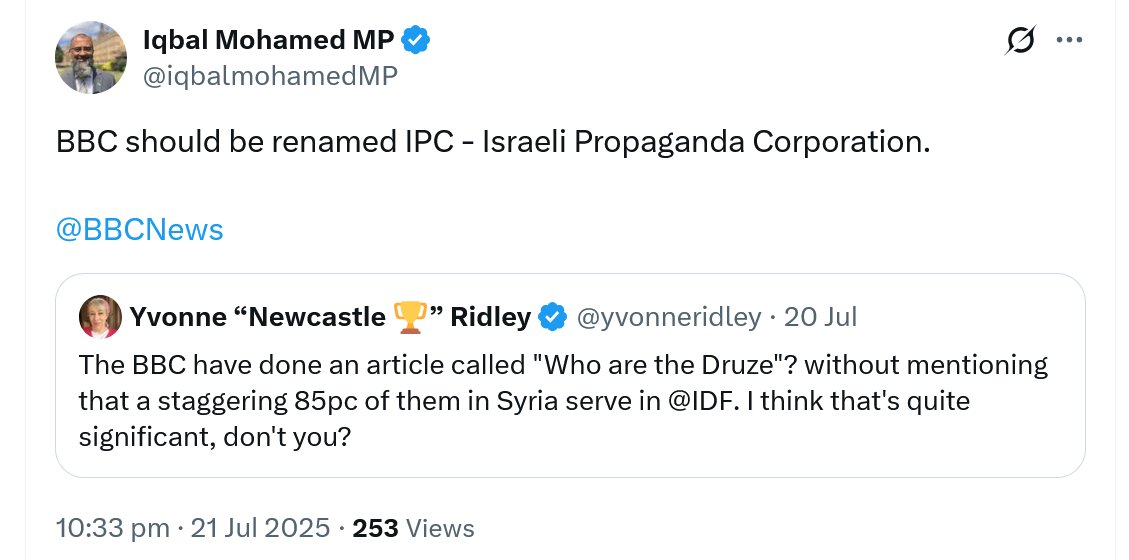 habibi_uk's tweet image. Even after a year of this, it is a bit surreal to see MPs promoting notorious extremists. In this case, a loopy one as well.
How's that hatred campaign coming along, Iqbal? Has it created lots of good jobs in Dewsbury yet?
