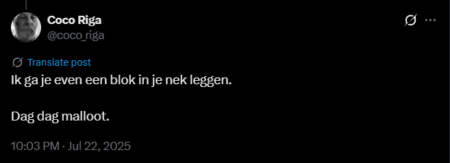 SilkoSpots's tweet image. Gelukkig. Ik dacht al ff dat ik weer veel woorden vuil zou moeten maken aan die idioot @coco_riga maar zijn argumenten zijn al weer op. En dit was dan niet eens zo'n linkse rioolrat. Zo zie je maar weer dat er ook op rechts zat mongolen zijn.😁