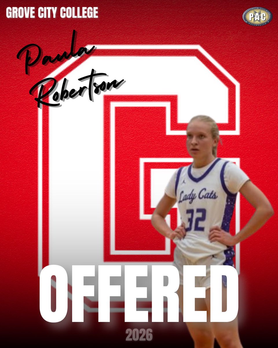 Paula Robertson (@paulaarobertson) on Twitter photo Feeling incredibly thankful to announce that I’ve been offered the opportunity to play college basketball at Grove City College! 🏀❤️
Huge thanks to Coach Baker (<a href="/bakerjmb23/">Jason Baker</a>) and Coach Roth (<a href="/CoachLydia/">Lydia Roth</a>) for believing in me and showing me around such a beautiful campus. Feeling incredibly thankful to announce that I’ve been offered the opportunity to play college basketball at Grove City College! 🏀❤️
Huge thanks to Coach Baker (<a href="/bakerjmb23/">Jason Baker</a>) and Coach Roth (<a href="/CoachLydia/">Lydia Roth</a>) for believing in me and showing me around such a beautiful campus.