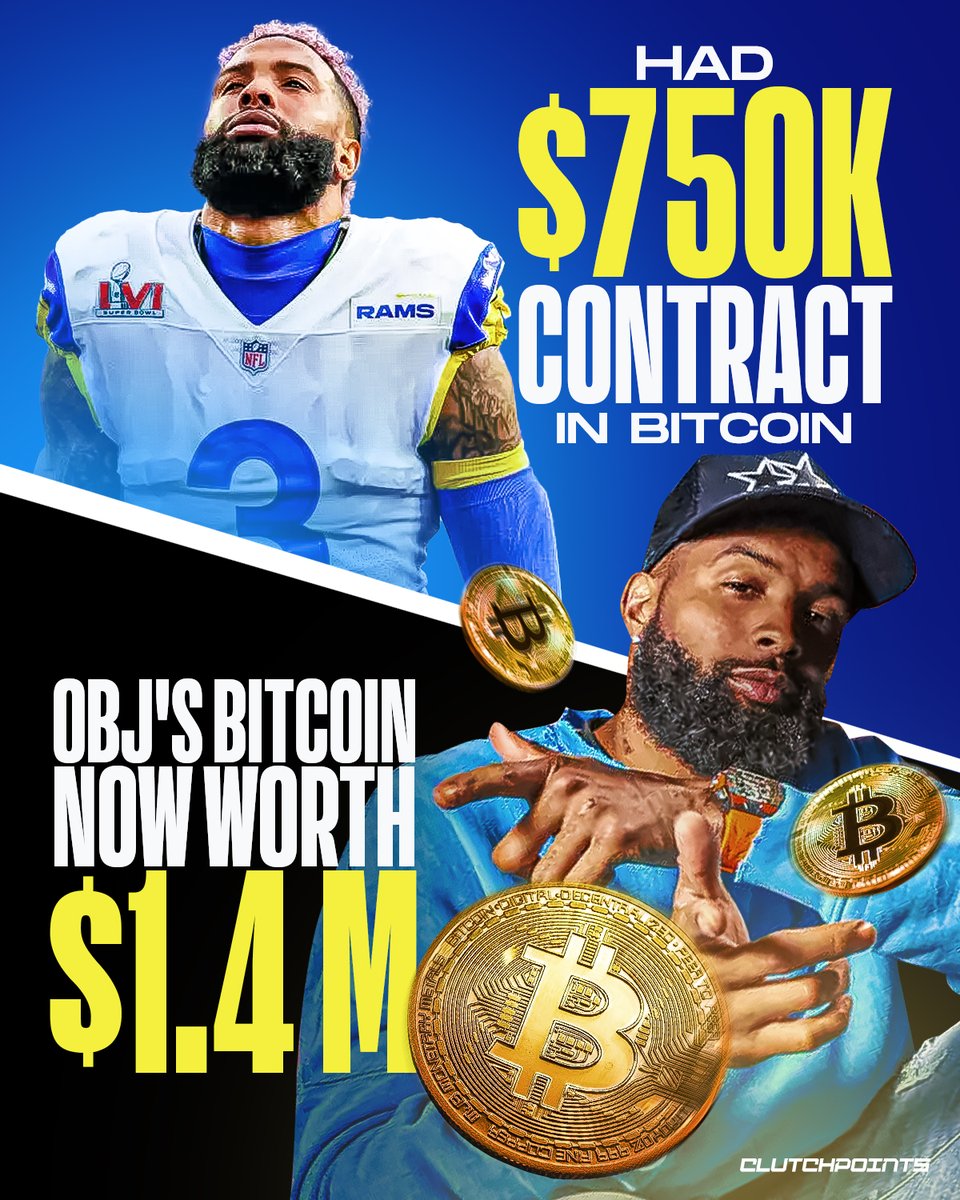 ClutchPoints's tweet image. Odell Beckham Jr.'s contract with the LA Rams has a chance to be one of the biggest deals of all time...
Back in November 2021, OBJ signed a 1-year minimum deal worth $750,000 to play for the Rams.
Instead of getting the cash up front, Beckham partnered with Cash App to have…