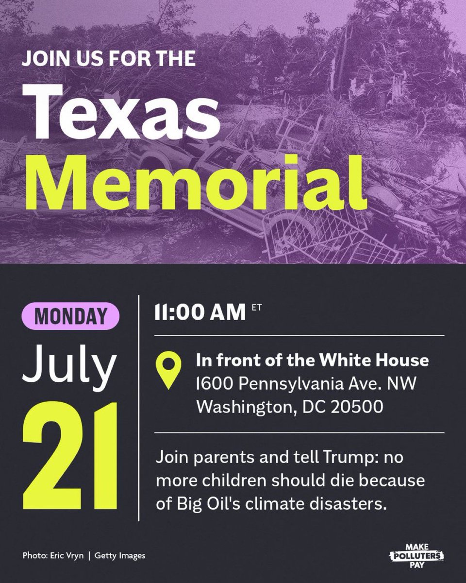 <a href="/StopBigOil/">Make Polluters Pay</a> is capitalizing on the tragic loss of these poor young girls lives… who had NO political affiliation

Exploiting a tragedy and calling it 'climate activism' is disgusting. This isn’t about the planet, it’s just more anti-Trump theater.

They should be ashamed!