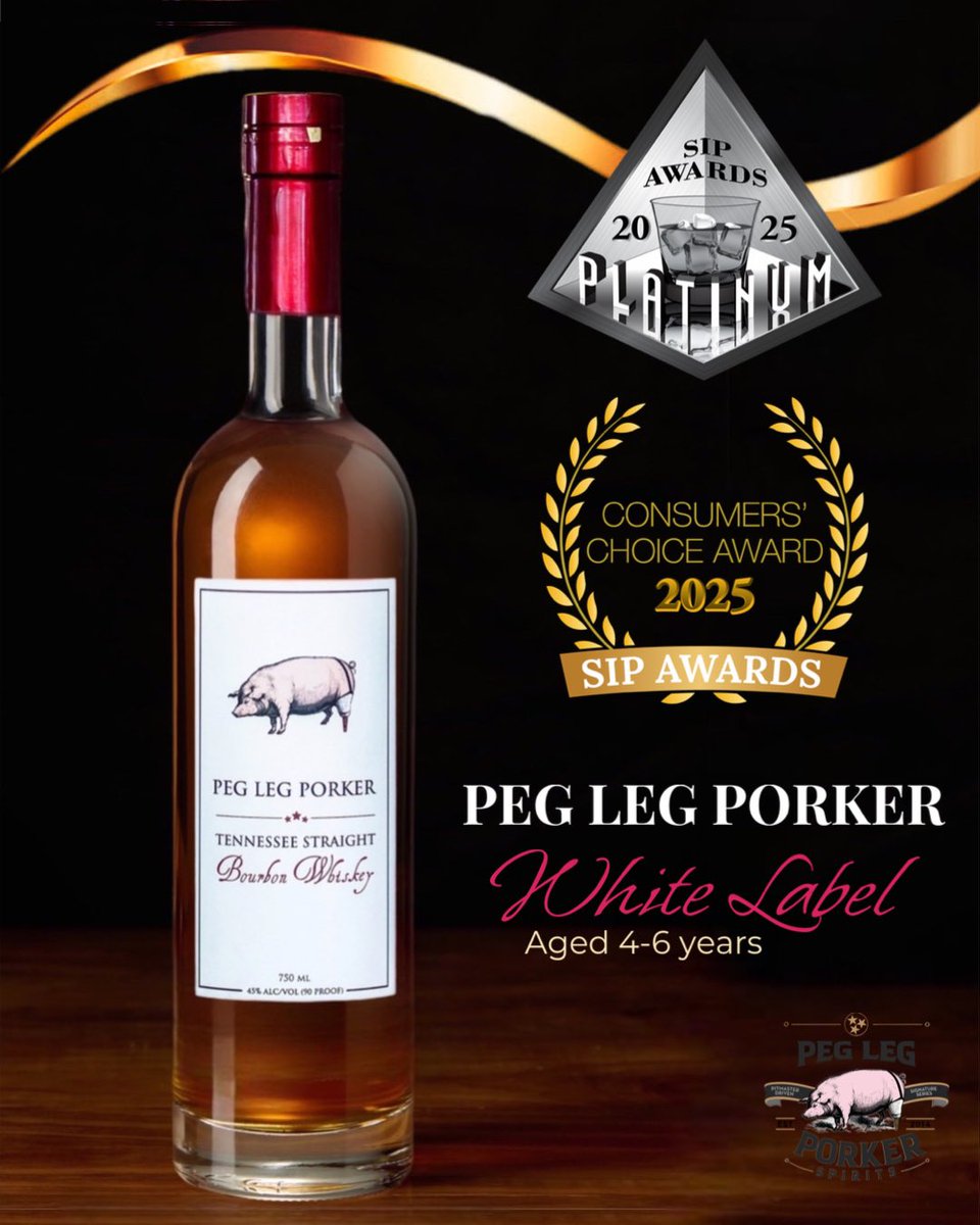 PLPspirits's tweet image. We are VERY honored to announce our awards from the 2025 @SIPAwards 🥃 

✨Pitmaster Reserve, Release #2:
Platinum 
Gold 

✨White Label, Aged 4-6 Years:
Platinum
2025 Consumer Choice Award 

✨Grey Label, Aged 8 Years:
Double Gold
 
✨Black Label, Aged 12 Years:
Double Gold