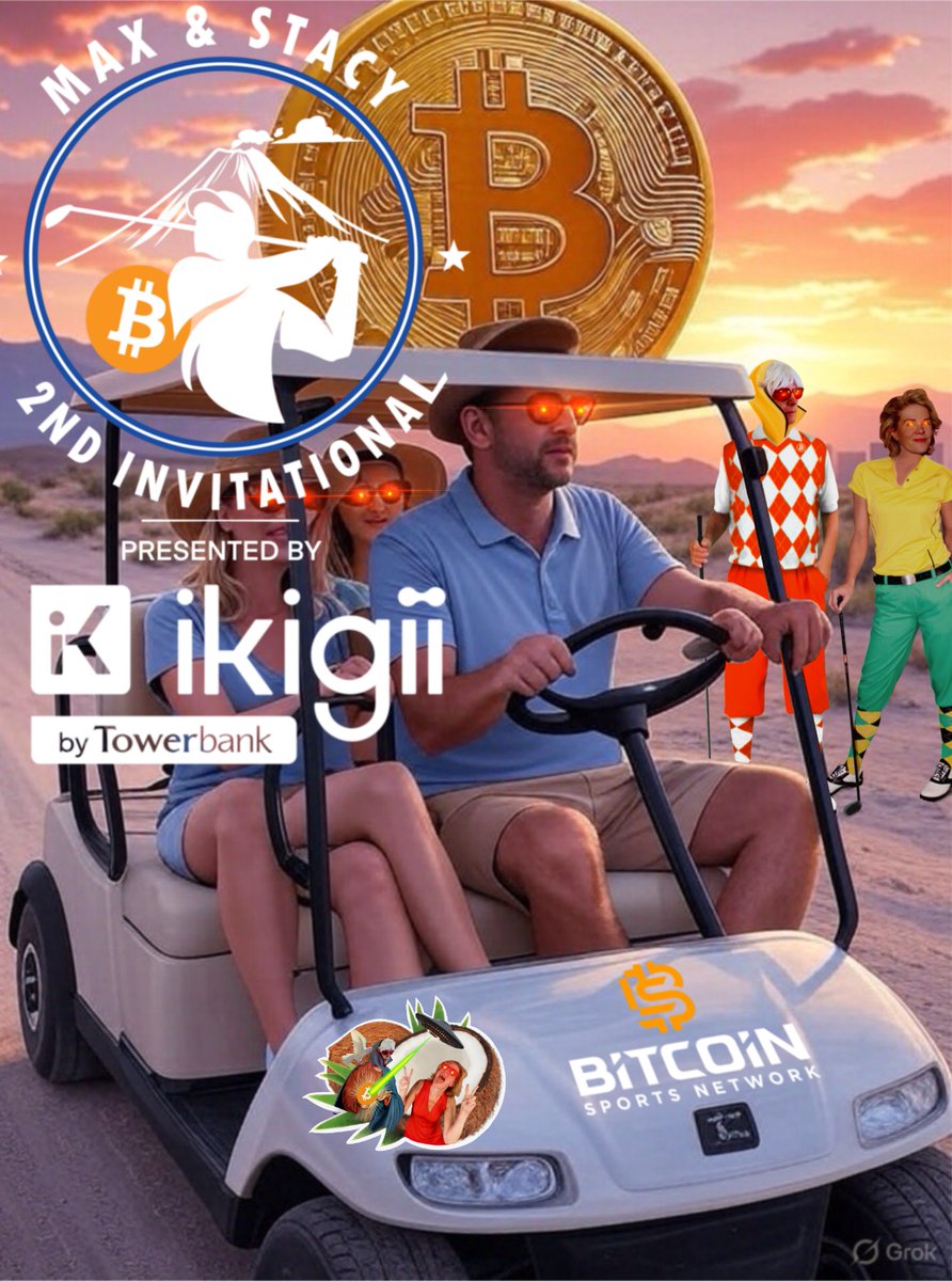 MaxAndStacyGolf's tweet image. Like Bitcoin, tickets to the Max and Stacy Invitational are limited in supply. And like Bitcoin this event could change your life.