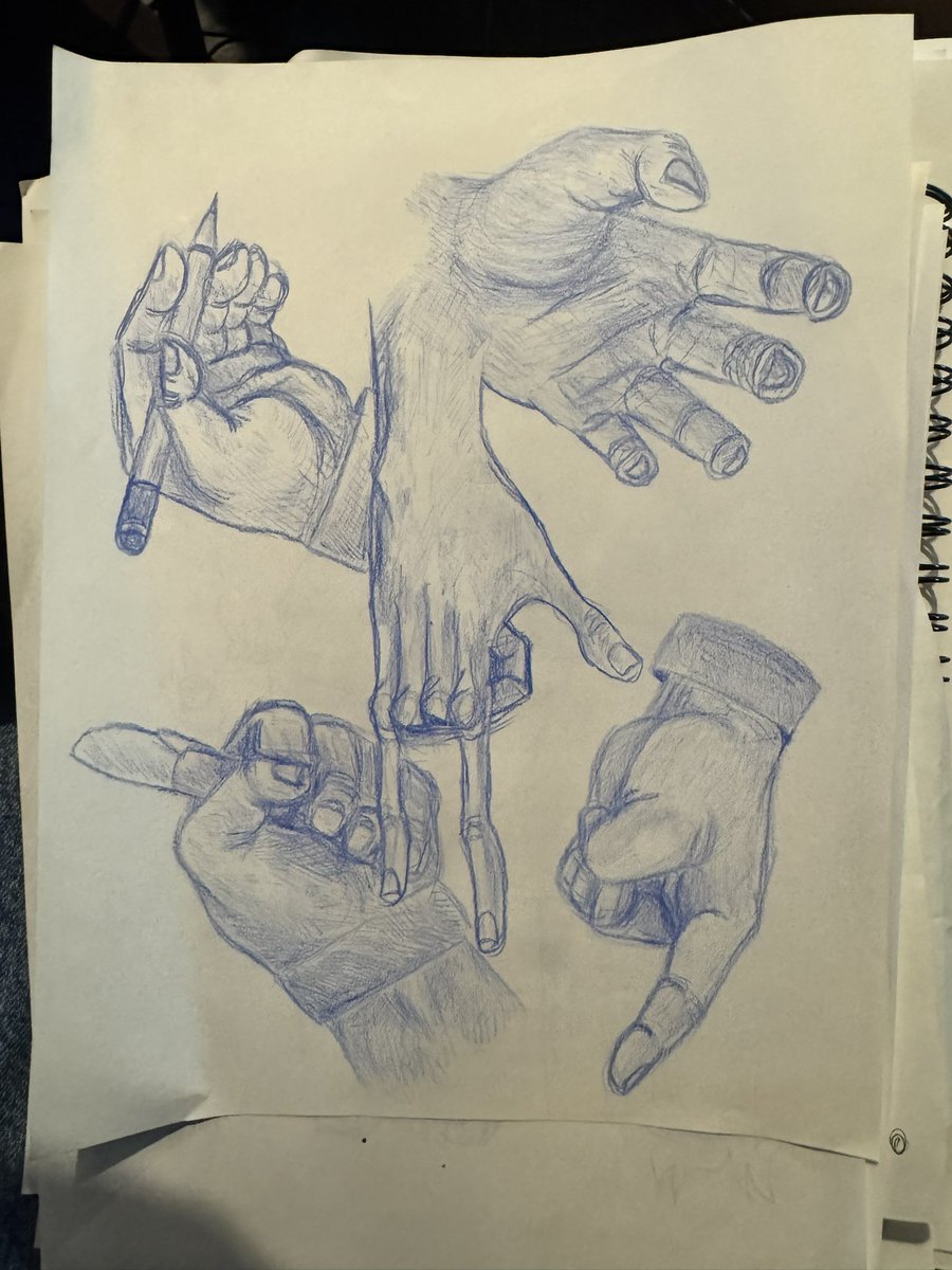 Shoobular's tweet image. Was de-cluttering some old boxes and found a bunch of old traditional stuff from highschool and college!