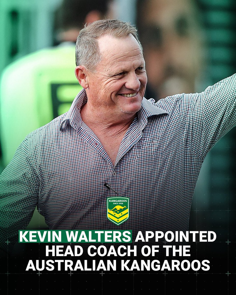 NRL's tweet image. The Australian Rugby League Commission (ARLC) has confirmed Kevin Walters as the new Kangaroos coach for the 2025 Ashes Tour.
“This series will be an important step for the growth of international Rugby League and for the Kangaroos. I can’t wait to get started.” said Walters.