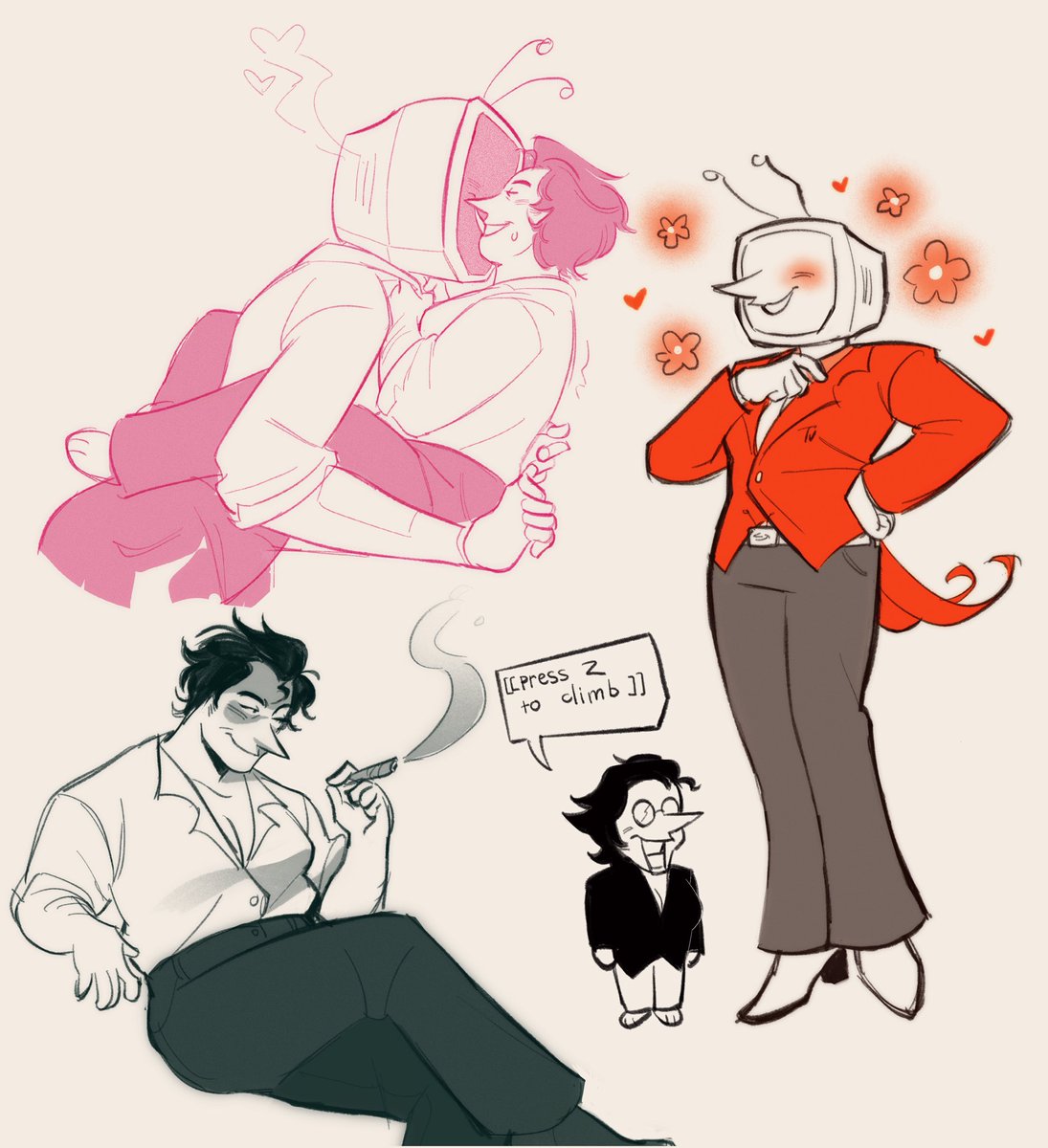 mlyashka's tweet image. spamtenna if they were lesbians. wait why did nothing change #deltarune #spamtenna