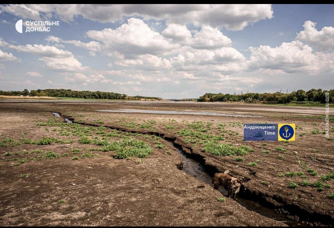 Vijesti11111's tweet image. The Khanzhonkiv reservoir in the temporarily occupied territory of the Donetsk region has completely dried up.
This reservoir was a source of drinking water for Donetsk, Petro Andryushchenko reported.
