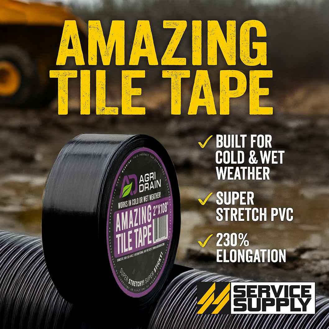 Service_Supply's tweet image. They call it “Amazing” for a reason. 
Order here: servicesupplyamerica.com/products?keywo…

#agridrain #tiling #tilingwork #dirtwork #tiletape #drainage #drainagetile #fieldwork #farming #earthmoving