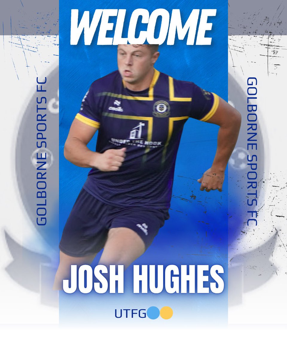 Golborne Sports FC (@golborne_fc) on Twitter photo Time for another..
Josh Hughes is a powerful no nonsense striker that will undoubtedly cause the <a href="/CheshireFL/">Cheshire Football League ⚽️</a> defenders lots of problems this season.
Josh joins us after previous spells with <a href="/DatenFC/">Daten Football Club</a>
Welcome onboard Josh.
UTFG🔵🟡 Time for another..
Josh Hughes is a powerful no nonsense striker that will undoubtedly cause the <a href="/CheshireFL/">Cheshire Football League ⚽️</a> defenders lots of problems this season.
Josh joins us after previous spells with <a href="/DatenFC/">Daten Football Club</a>
Welcome onboard Josh.
UTFG🔵🟡