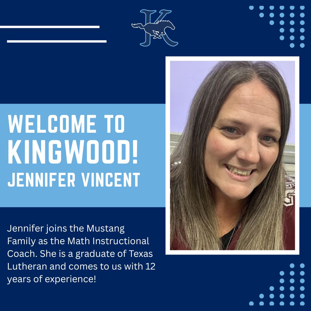 HumbleISD_KHS's tweet image. Welcome to Kingwood Jennifer! @HumbleISD #mustangfamily #kingwood