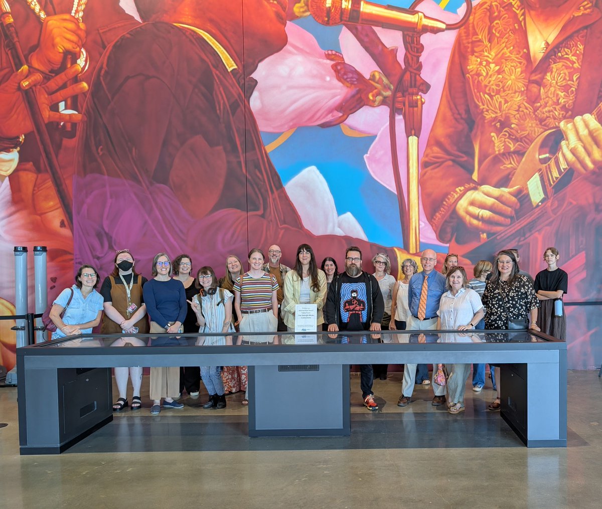 hargrettlibrary's tweet image. UGA Libraries staff members toured the Georgia Music Collections exhibit at the Akins for Arena this morning and a good time was had by all! The next public tour of the exhibit is coming up on Thursday, August 21st at 6:30pm with our Music and Popular Culture Curator Ryan Lewis!