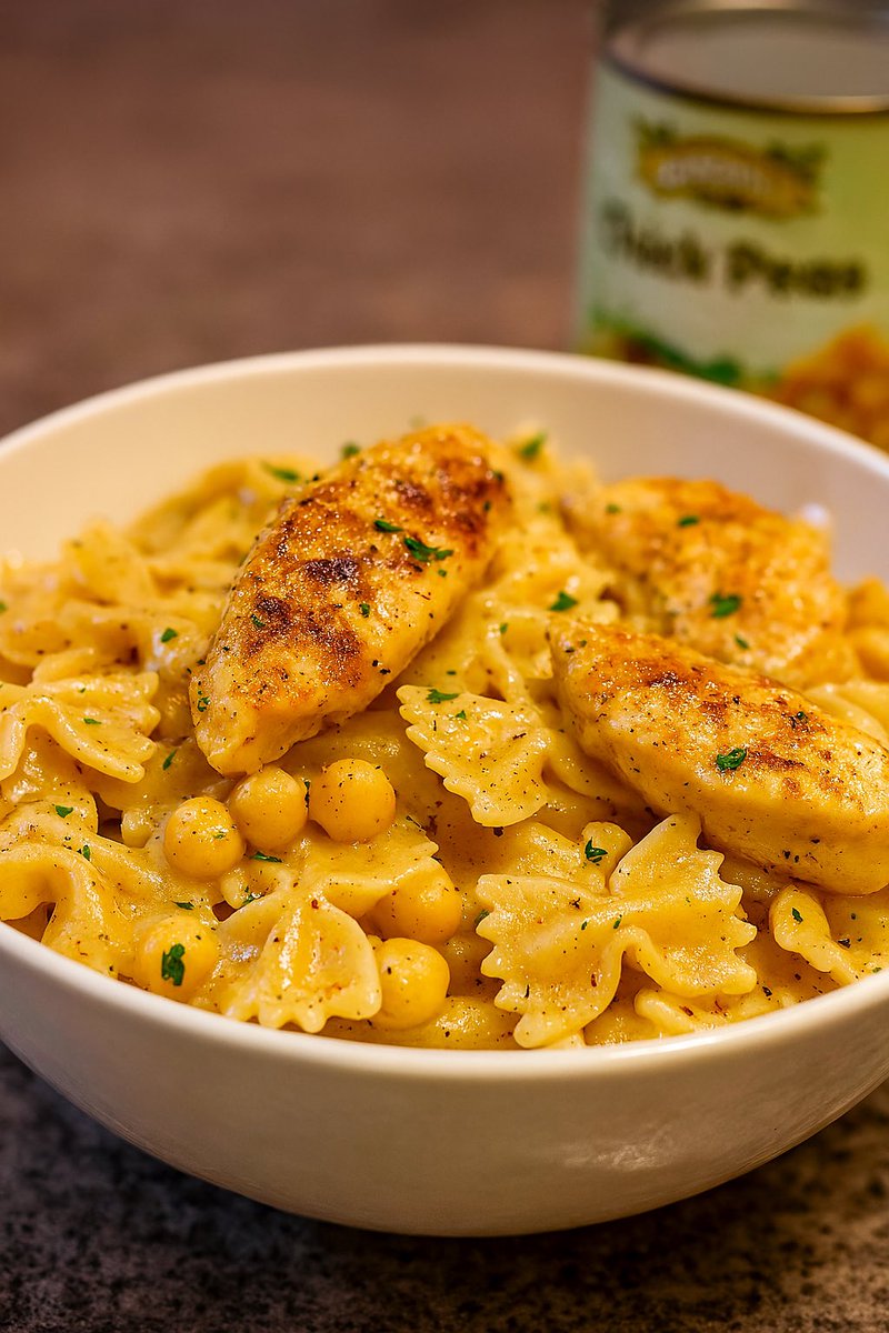 goodefoodsfam's tweet image. 🔥 When the pasta hits like your favorite childhood comfort meal… but with grown-up spice.
This Cajun Alfredo Chickpea Bowtie Pasta is TOO GOOD not to save.
Make it tonight and thank me later. 🥵🍝
✨ INGREDIENTS:
• 2 boneless chicken breasts (sliced)
• 1 can Goode Foods…