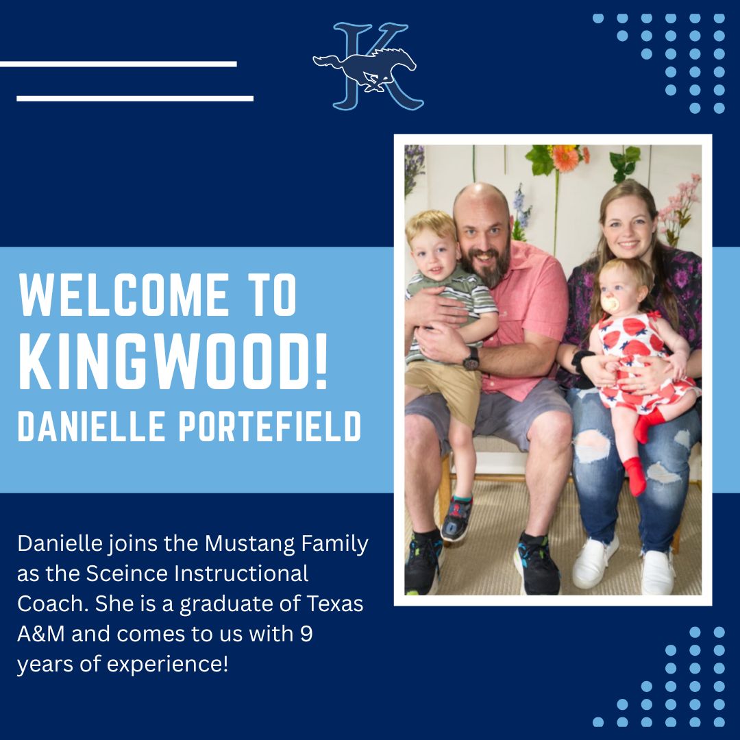 HumbleISD_KHS's tweet image. Welcome to Kingwood Danielle! @HumbleISD #mustangfamily #kingwood