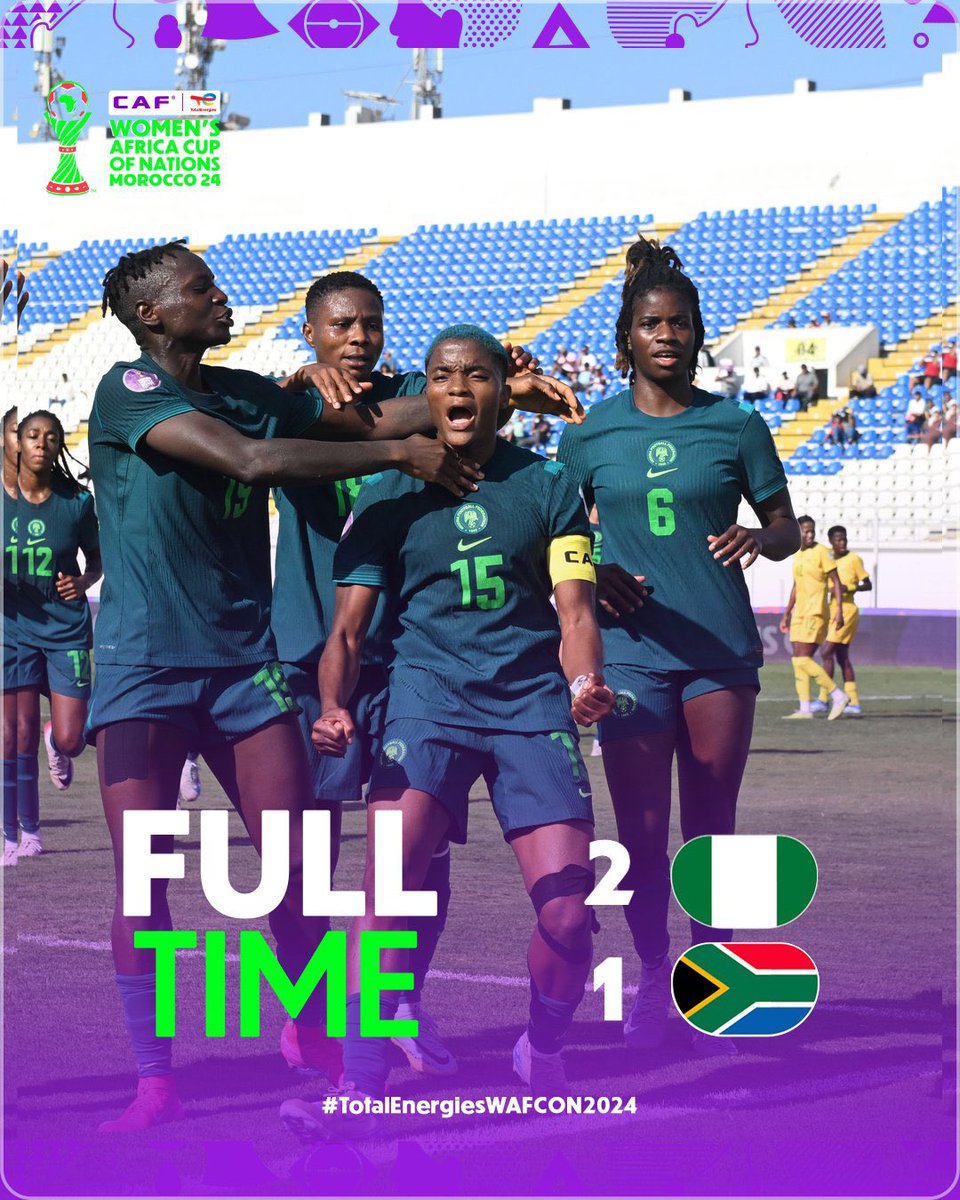 sportykachy's tweet image. Final here we come baby!!! ππππ³π¬π³π¬π³π¬πππππ½ππ½ππ½
FT in Morocco: Nigeria 2-1 South Africa
