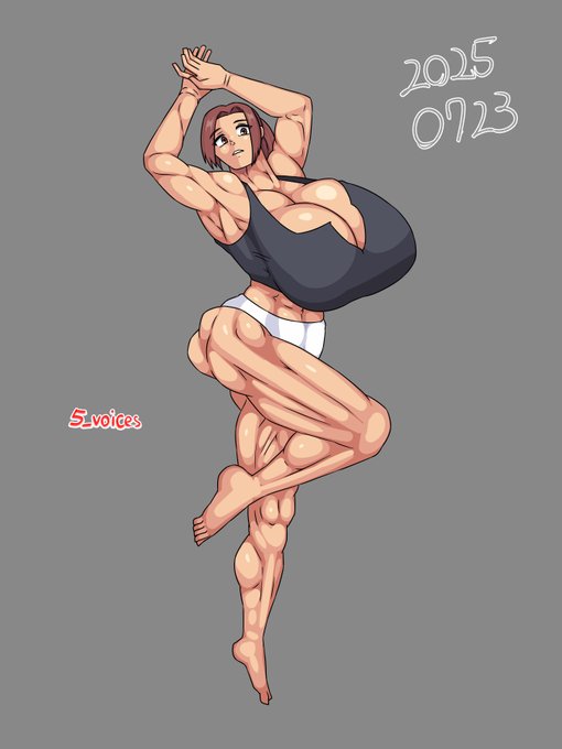 ポートレ模写。ポーズトレイナーの女性体型とボディビル体型を交互に模写してます。女性体型でもゴリラみたいに盛れるようになるのが理想。 