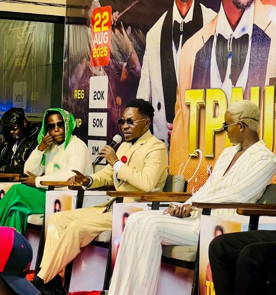 History is loading! 💥 T Paul’s press conference at The Villa pulled serious energy from <a href="/VictorRuzUg/">Victor Ruz</a>, <a href="/OmegaBaibe/">Omega 256 🇺🇬</a>, <a href="/levixone/">Levixone</a> ,<a href="/Truth_256/">TRUTH 256</a>, <a href="/factzamani1/">factzamani</a> &amp; <a href="/gboyrevins/">GBOY REVINS</a> 🙌 
This is bigger than a show — it’s a movement. 22nd August, Lugogo. Let’s ride! #TpaulLiveInConcert .