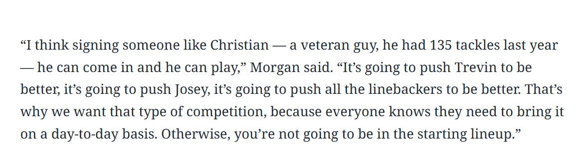 mike_e_kaye's tweet image. #Panthers HC Dave Canales and GM Dan Morgan on Christian Rozeboom in March at the owners meetings:
From @theobserver deep dive feature on free agency: charlotteobserver.com/sports/nfl/car…