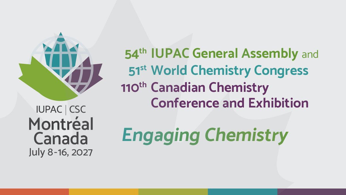 CIC_ChemInst's tweet image. Mark your calendars as IUPAC 2027 will take place in Montreal, QC from Jul. 8-16, 2027. CIC Executive Director, @DrJTsang, announced this at the IUPAC 2025 conference. 馃搶 Select IUPAC on the CIC email preferences to receive future updates about IUPAC 2027: buff.ly/HIslhyk