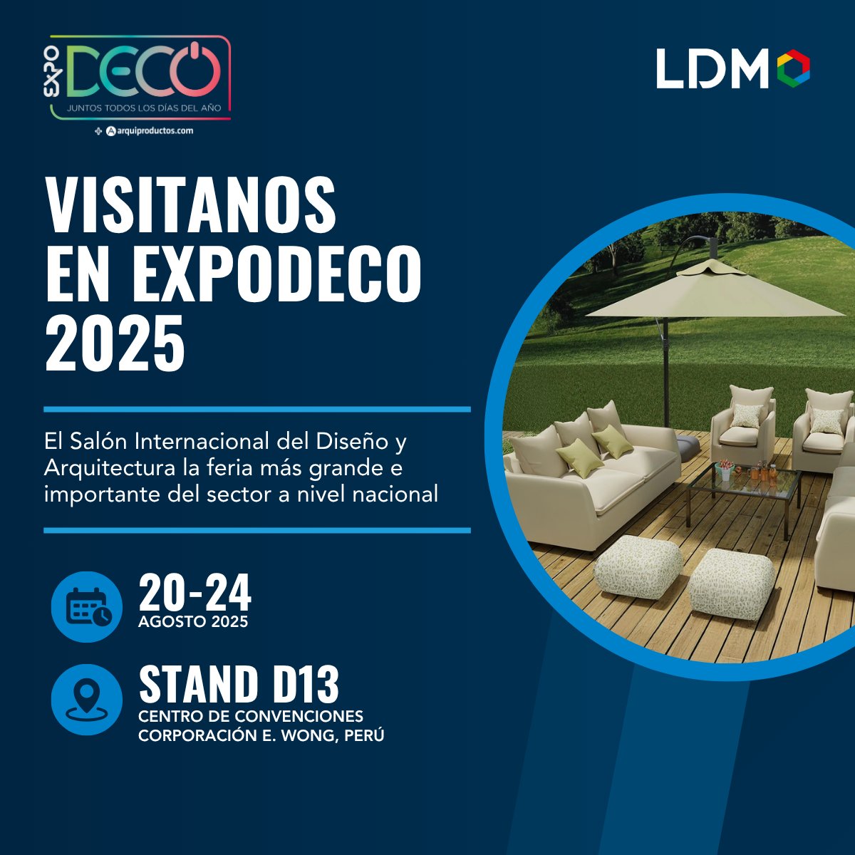 LDMdistribuidor's tweet image. Estamos emocionados de invitarte a nuestro stand D-13 en #Expodeco2025 🎉
Prepárate para sumergirte en un universo de innovación y creatividad, donde descubrirás y disfrutarás de nuestros materiales exclusivos de la más alta calidad.

 ➡️ hubs.la/Q03ymD9n0

#Expodeco