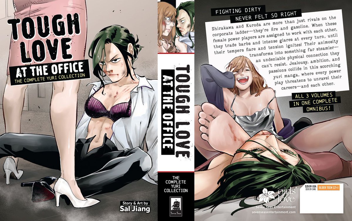gomanga's tweet image. TOUGH LOVE AT THE OFFICE: THE COMPLETE YURI COLLECTION
Sparks (and fists) fly in this violent #yuri/Girls' Love manga. The entire 3-volume series originally titled BLACK & WHITE—now in a single omnibus!
Out today in print/digital! See RETAILERS section:
sevenseasentertainment.com/books/tough-lo…
