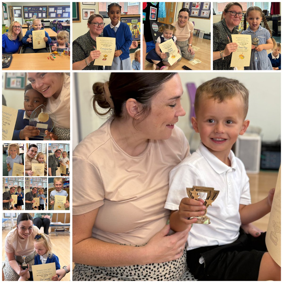 RockinghamJI's tweet image. We finally finished our end of year awards today celebrating even more winners. A huge congratulations to our children in Early Years and across school. We always have so much to celebrate. ⭐️