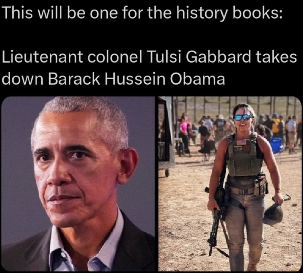 jammles9's tweet image. 🚨BREAKING: Barack Obama’s office has released a statement after Tulsi Gabbard exposed his treasonous role in the Russia Collusion Hoax:
"Out of respect for the office of the presidency, our office does not normally dignify the constant nonsense and misinformation flowing out…
