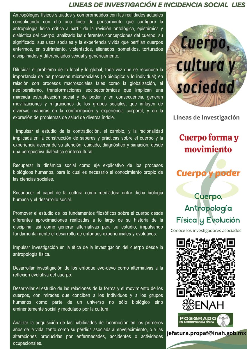 Posgrado en Antropología Física - ENAH tweet media