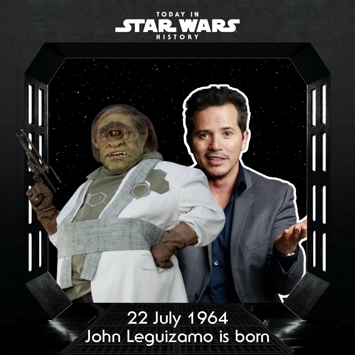 TodayinStarWars's tweet image. 22 July 1964 #TodayinStarWarsHistory "It's uncouth to talk business immediately. Just enjoy the entertainment." #GorKoresh #JohnLeguizamo