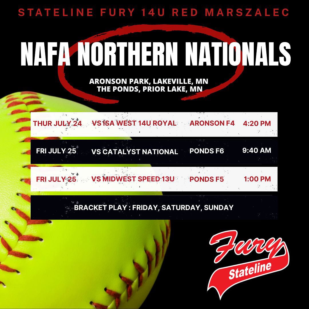 Our final tournament of the summer — 2025 NAFA Northern Nationals 🔥

Let’s go girls!! 🥎