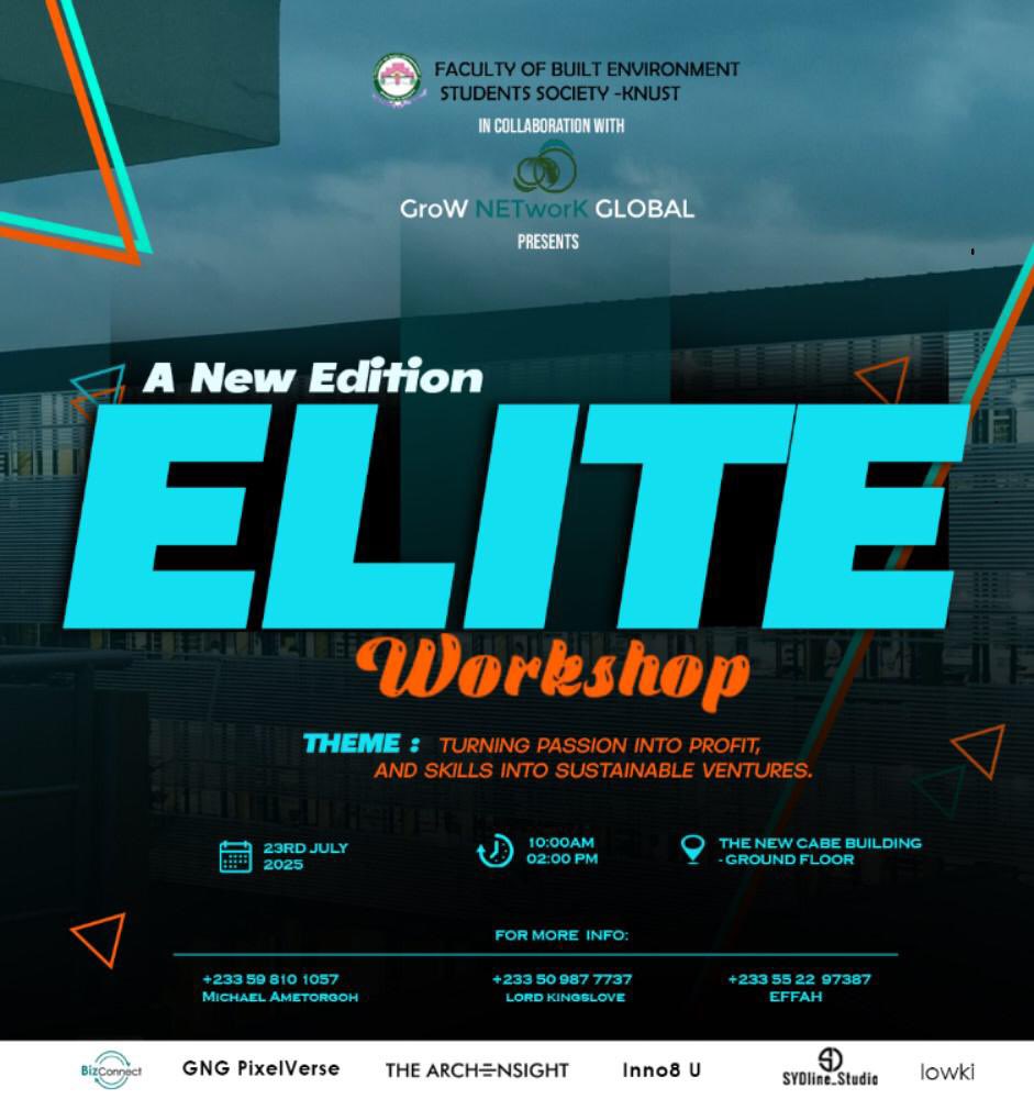 FABESS_KNUST's tweet photo. The week celebration continues tomorrow with an Elite Workshop. As part of the activity, there will be a free fruit juice session. We invite all students to attend this educative workshop at NCB, 10:00am.
Come around tomorrow and enjoy free fruit juice🫵🔥❤️ https://t.co/L2b844P4LV