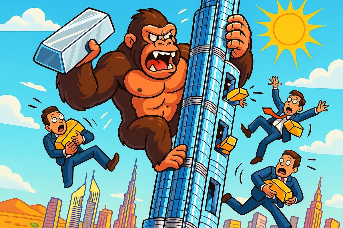 rWallStreetSilv's tweet image. Silver will fight to the top!
Gold will suicide itself.