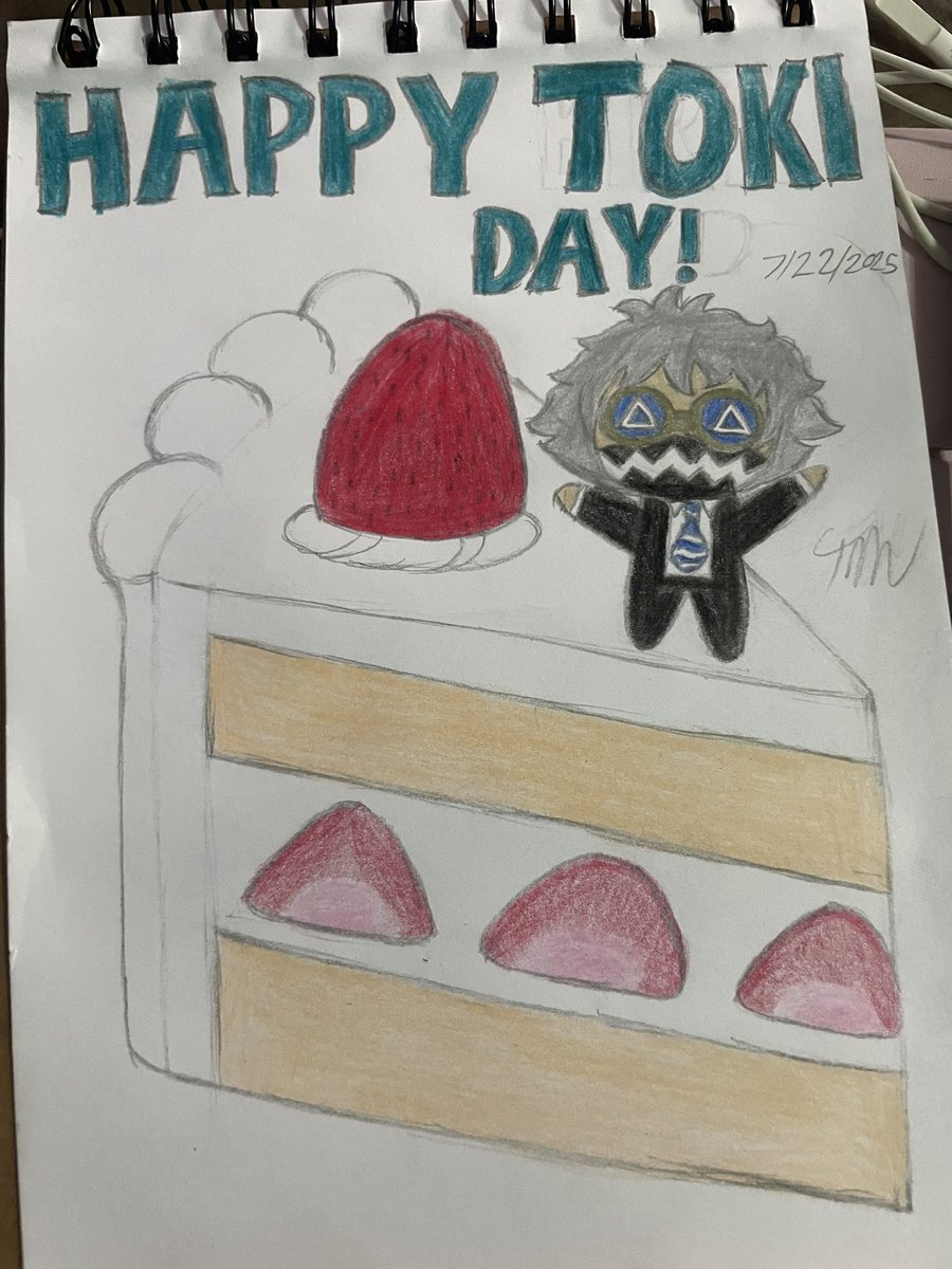 taylormorales40's tweet photo. Happy birthday, @TOKYOMACHINE! It’s been 9 years since I became of you and your music! I hope you are doing great today! As for the @TokyoMachineFC, I hope you are doing okay.
#TOKYOMACHINE #TOKICREW #TokyoMachineFanart https://t.co/THWCKtqcUG