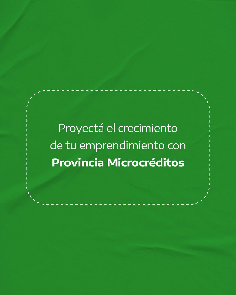 pMicrocreditos's tweet image. ¿Tenés una actividad comercial, productiva o de servicios?
Con la Línea Tradicional de Provincia Microcréditos podés simular tu crédito de forma online y conocer el monto, plazo y condiciones, sin iniciar ningún trámite.
👉 Ingresá al simulador y proyectá tu próxima inversión.…