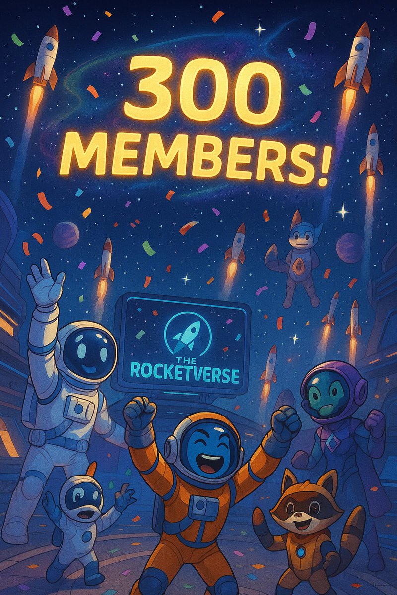 rocketofsolana's tweet image. 🚀300 STRONG🚀
From just an idea to a crew of 300 explorers, we’re just getting started.
To every astronaut who’s joined the mission, THANK YOU🚀
The RocketVerse is built by the community, for the community🚀