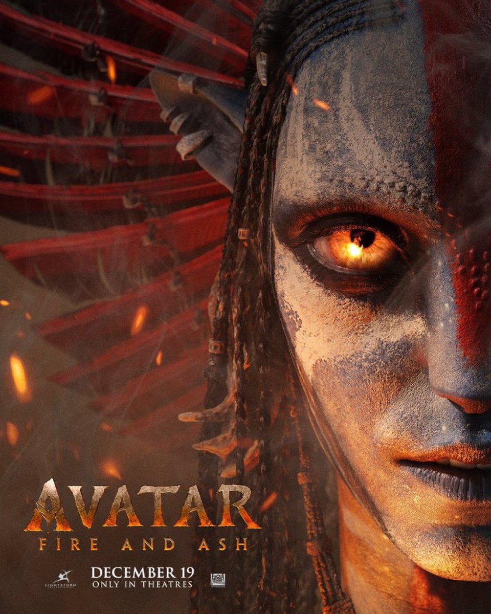 theFLICKpick's tweet image. Watched the #AvatarFireAndAsh trailer in Dolby 3D—it played on a loop for an hour before the Fantastic Four screening. Visually stunning, but felt a lot like more of the same from the last movie. The Fire Tribe had a darker, more sinister vibe. One action scene looked like it was…