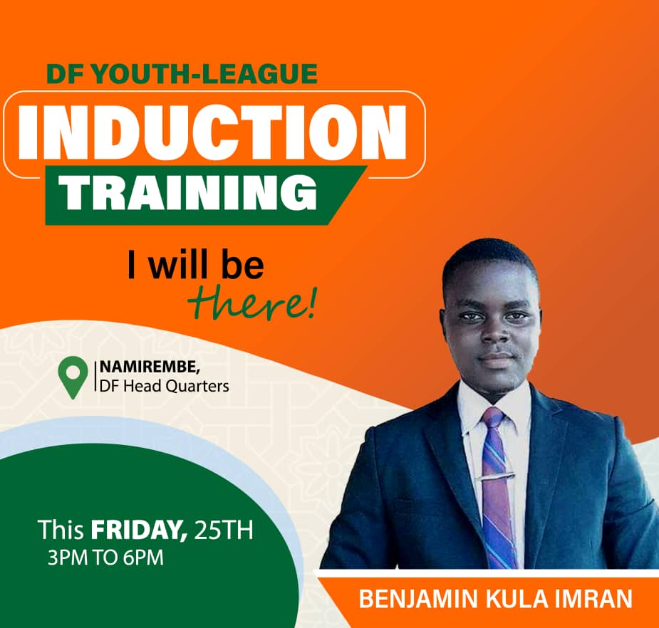 BabaFariha1's tweet image. Join us this week, Democratic Front Youth League shall be holding its “Youth Induction”—a one -day orientation designed to support & empower Youth with new ideologies. Welcome aboard!
@MathiasMpuuga
@AbedBwanika
@bbstvug
#UgandaDecides2026
@BusingeGilbert2
@DailyMonitor