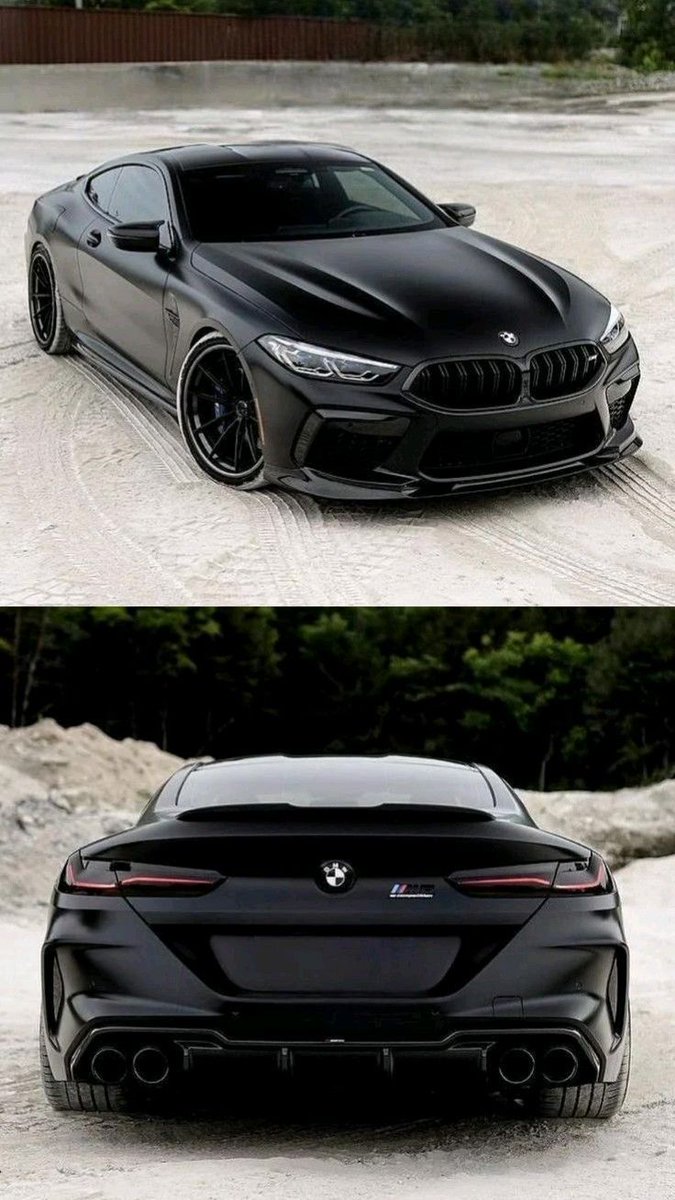 blacked out BMW
