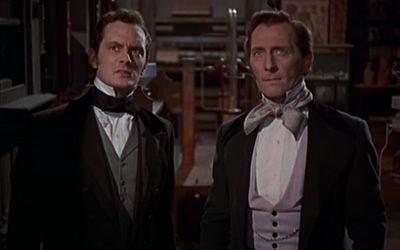 TalkingPicsTV's tweet image. The Baron is back! #PeterCushing #FrancisMatthews #EuniceGayson in the #HammerFilms horror classic:
📽️ THE REVENGE OF FRANKENSTEIN (1958) 10:20pm #TPTVsubtitles