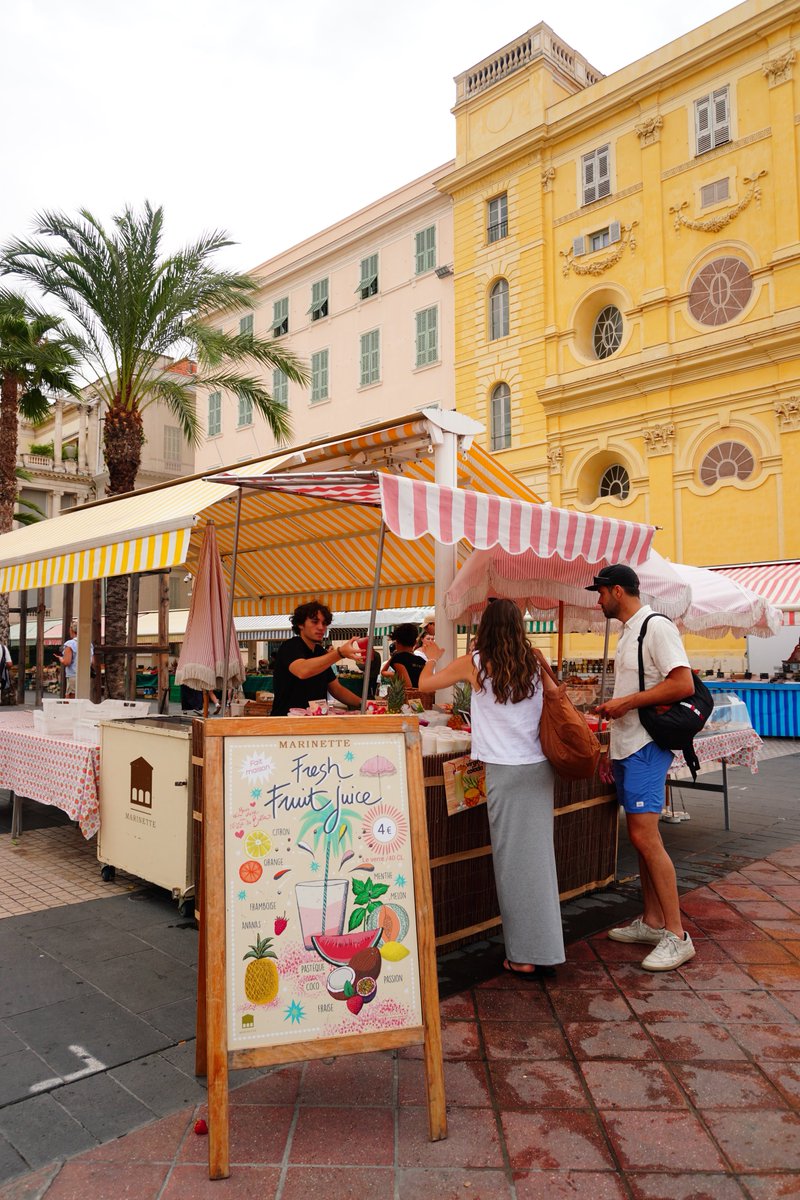 ouestnora's tweet image. Cours Saleya, Nice 💐🥭🧡