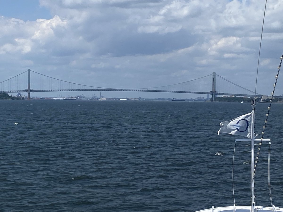 witzshared's tweet image. Coney Island, Verrazano and Lady Liberty. What a long trip it’s been