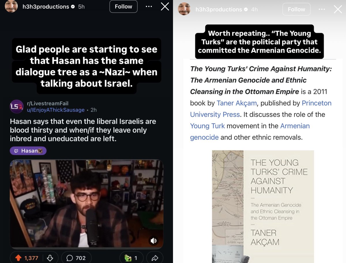 Awk20000's tweet image. Ethan drops a ton of stories calling out Hasan over his take about the population in Israel
Hasan had said most liberal Z*onists left the country and all that remain are “inbred hicks”
“This dude is a bigot..80% of Israelis were born there..go to Brooklyn..seriously”