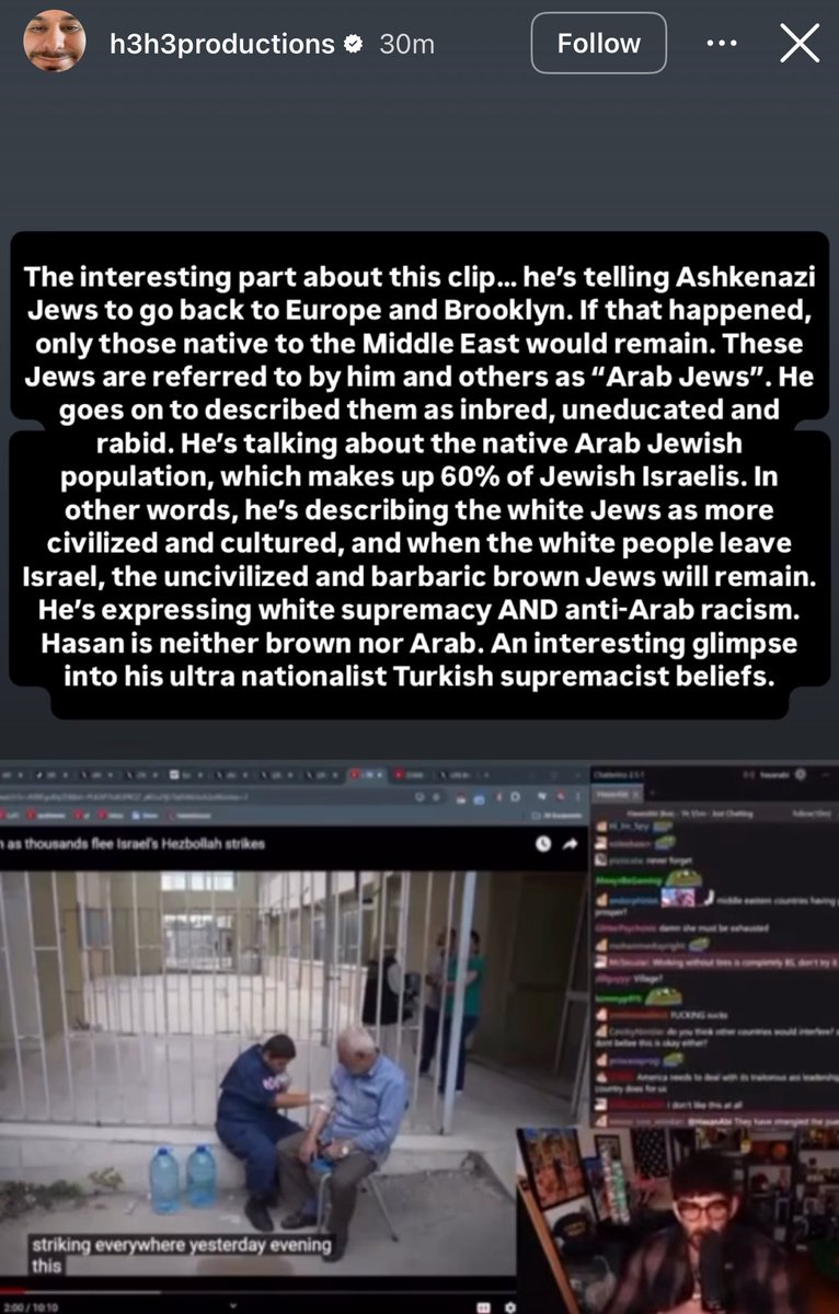 Awk20000's tweet image. Ethan drops a ton of stories calling out Hasan over his take about the population in Israel
Hasan had said most liberal Z*onists left the country and all that remain are “inbred hicks”
“This dude is a bigot..80% of Israelis were born there..go to Brooklyn..seriously”