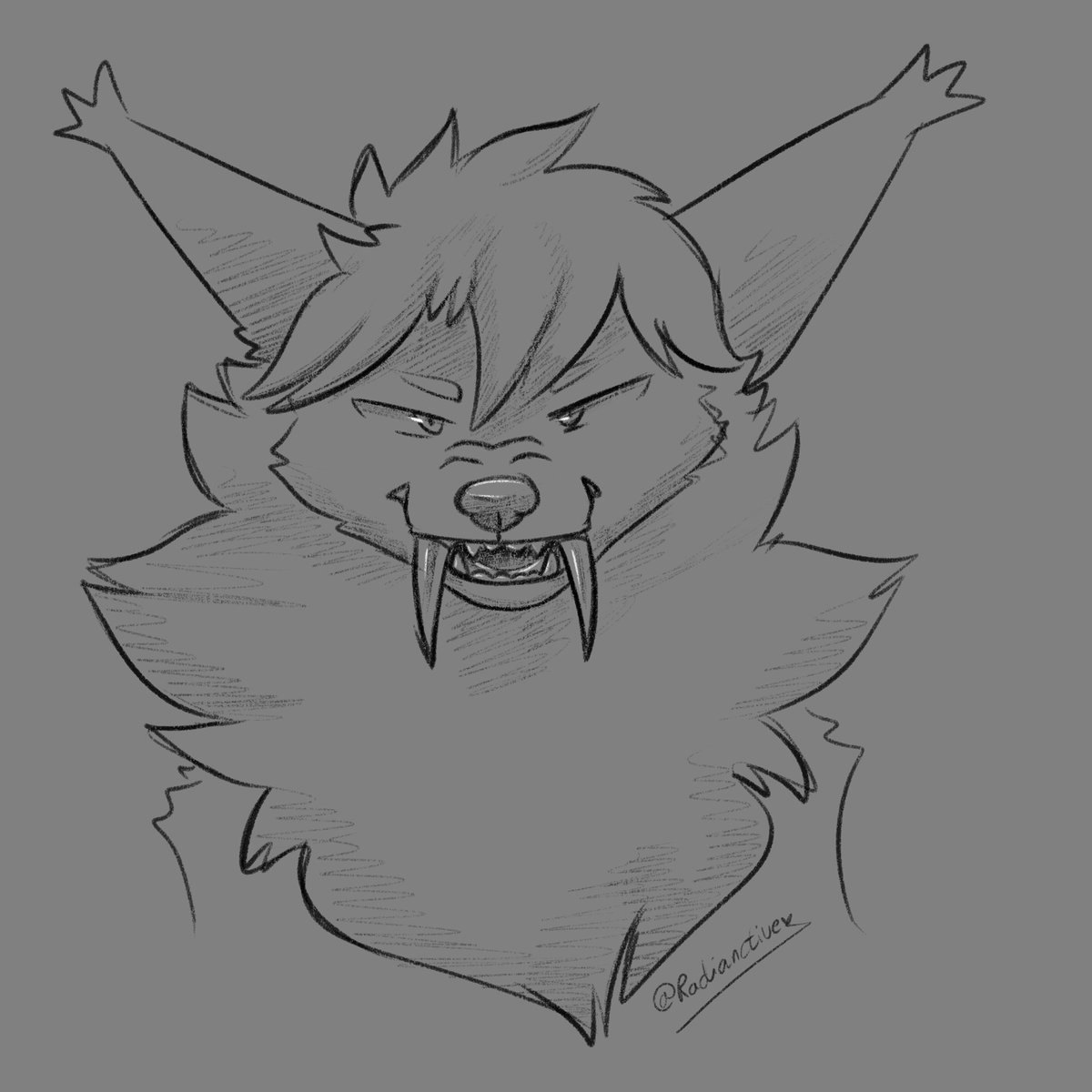 Two sketchy headshots uwu