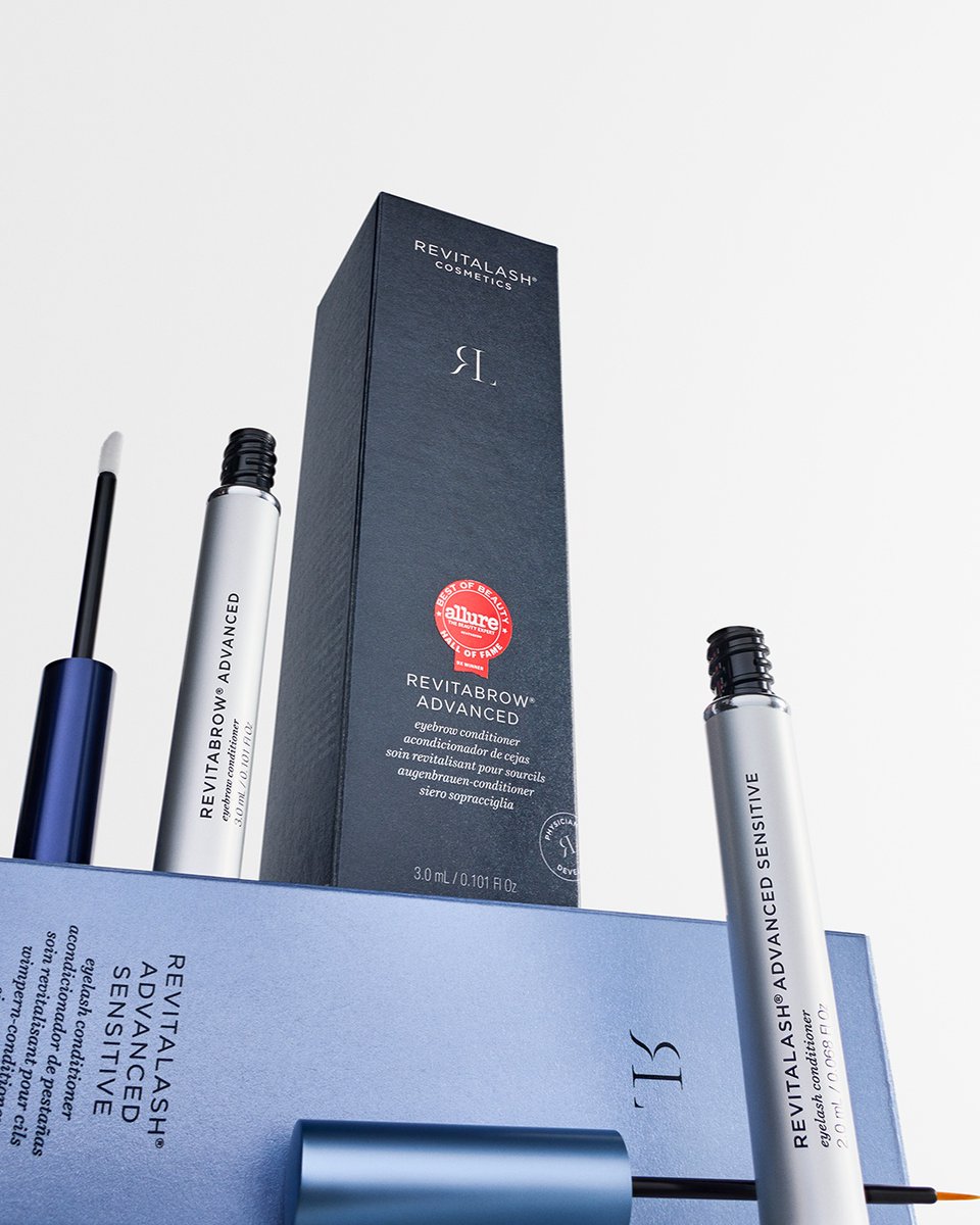 Our Hero Duo for sensitive eyes makes it easy to get phenomenal lashes &amp; brows in 1 click with our 2 iconic serums. Only at l8r.it/kC56