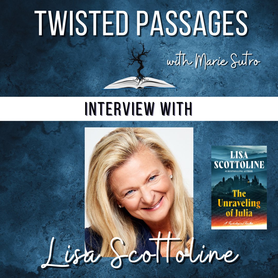 mariesutro's tweet image. #1 NY Times Bestselling &amp;amp; Edgar Award-winning author, Lisa Scottoline, discusses her new release, THE UNRAVELING OF JULIA. “A stunning novel…will leave you breathless.”—Fiona Davis, NY Times bestselling author
#podcast #thriller #psychology #booklover #bookworm
@LisaScottoline