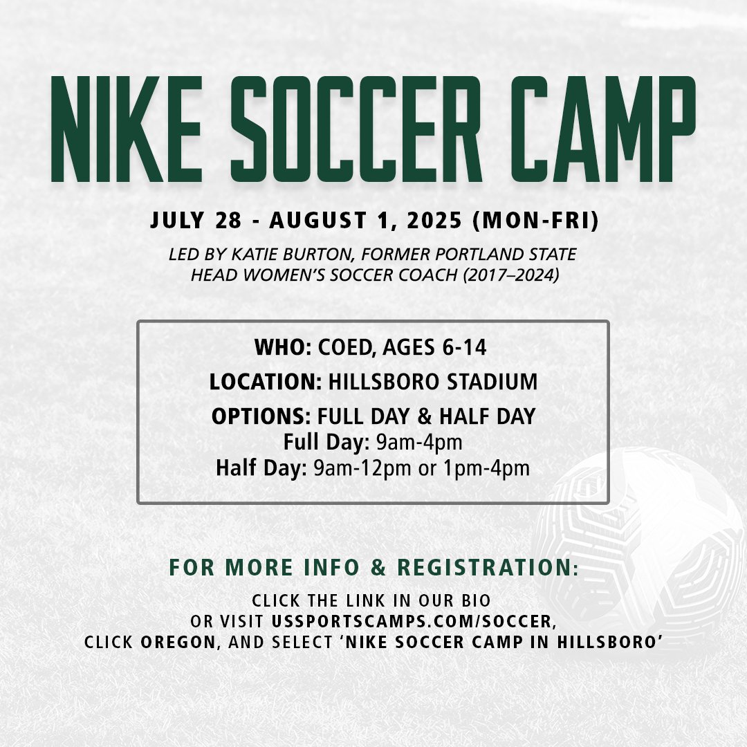 𝗡𝗜𝗞𝗘 𝗦𝗢𝗖𝗖𝗘𝗥 𝗖𝗔𝗠𝗣 ⚽️

A great opportunity for young players to level up their game! Camp runs next week, Monday-Friday (July 28-August 1). 

Register now - spots are limited!
🔗: shorturl.at/VLNae

#GoViks | #DefendTheShip