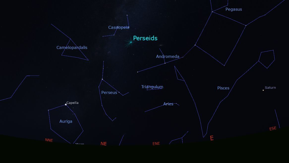 sjb_astro's tweet image. The current radiant of the #PerseidsMeteorShower lies between the 'W' of Cassiopeia and M31 - the Andromeda Galaxy. It moves towards Perseus into August. The peak is on the night of 12-13 August. Rates of #Perseids will also be high on 11-12 and 13-14 August. #Astronomy
