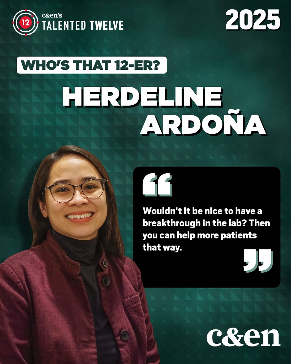 cenmag's tweet image. .@herdelineardona, a biomaterials engineer at @UCIrvine and one of C&EN's Talented 12, will be speaking at the #CENT12 Symposium on Monday, August 18 in Washington, DC. RSVP here: connect.discoveracs.org/talented-12-sy…
Read more: cen.acs.org/materials/biom…